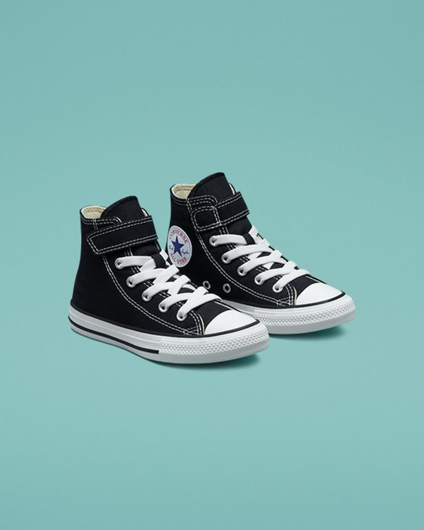 Tenisky Vysoke Converse Chuck Taylor All Star Easy-On Dievcenske Čierne Béžové Biele | SK UHBNR6